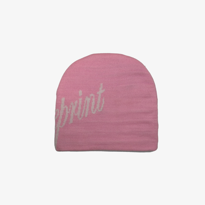 2IN1 BEANIE PINK/CREAM